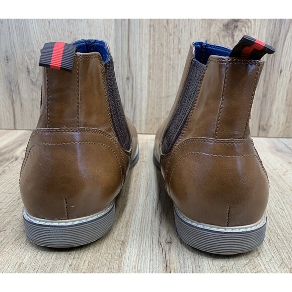 Steve Madden Mistro Chelsea Boots Cognac Brown Size 13 Beautiful Smooth Shoes - Picture 7 of 16